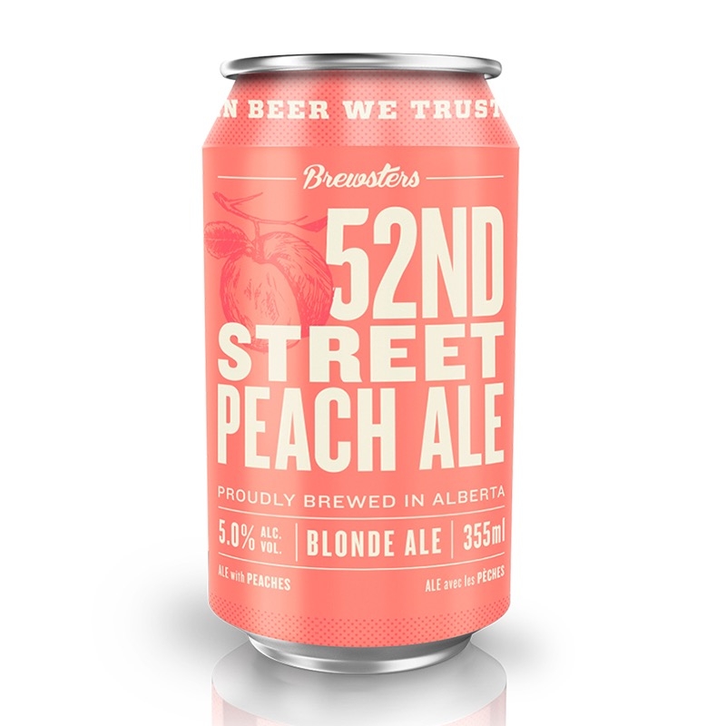 BREWSTERS 52ND STREET PEACH ALE 6 CAN